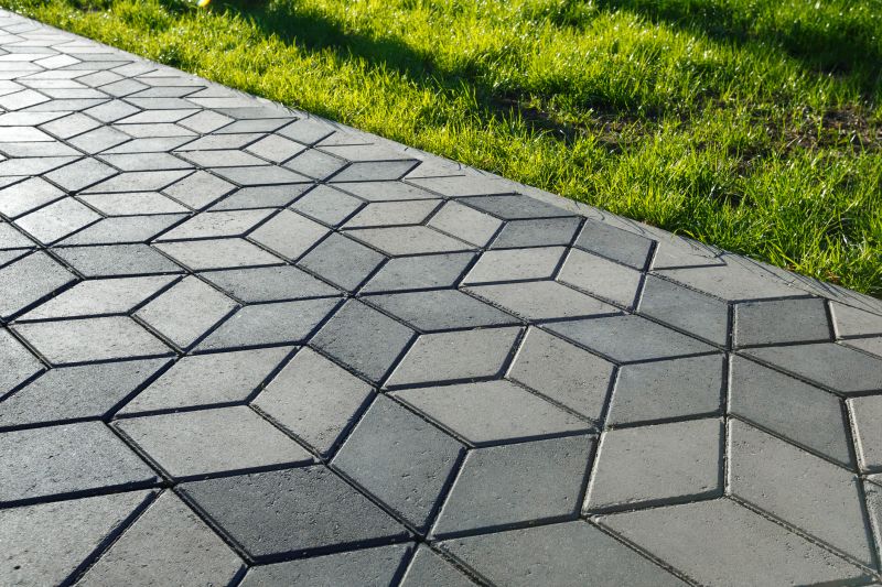 Modern geometric paver design