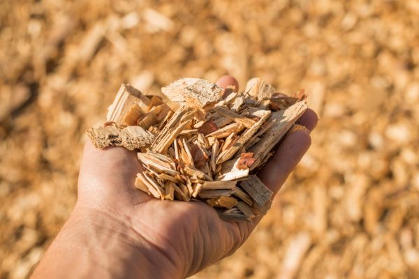 Wood Chips Spreading in Hudson