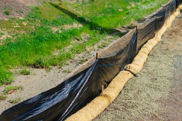 Straw Wattle Installation in Hudson